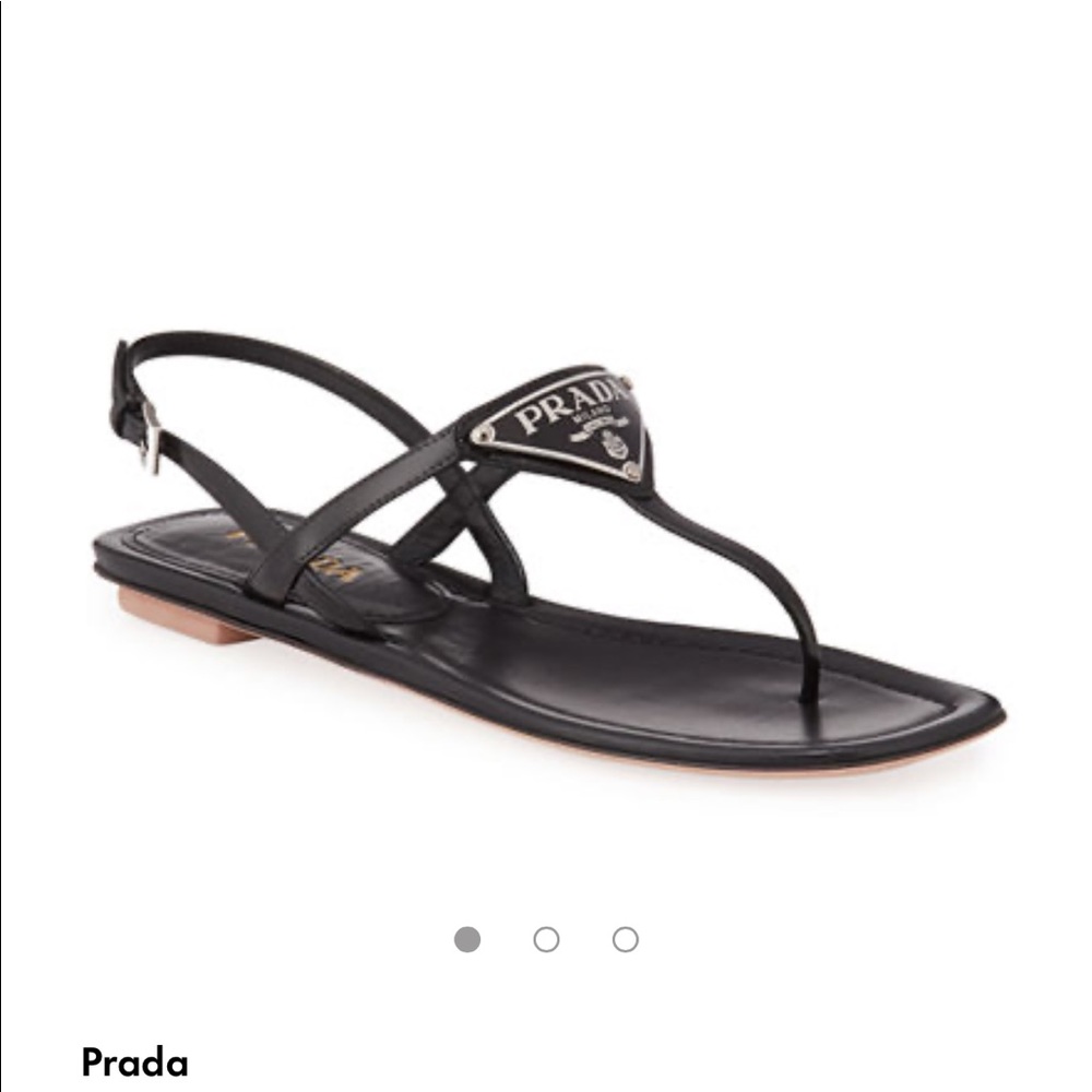 Brand new black prada sandals